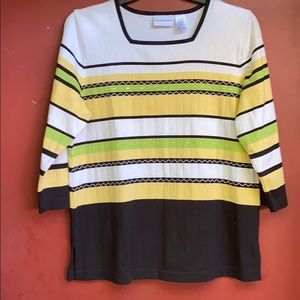 Alfred Dunner 3/4 sleeve top